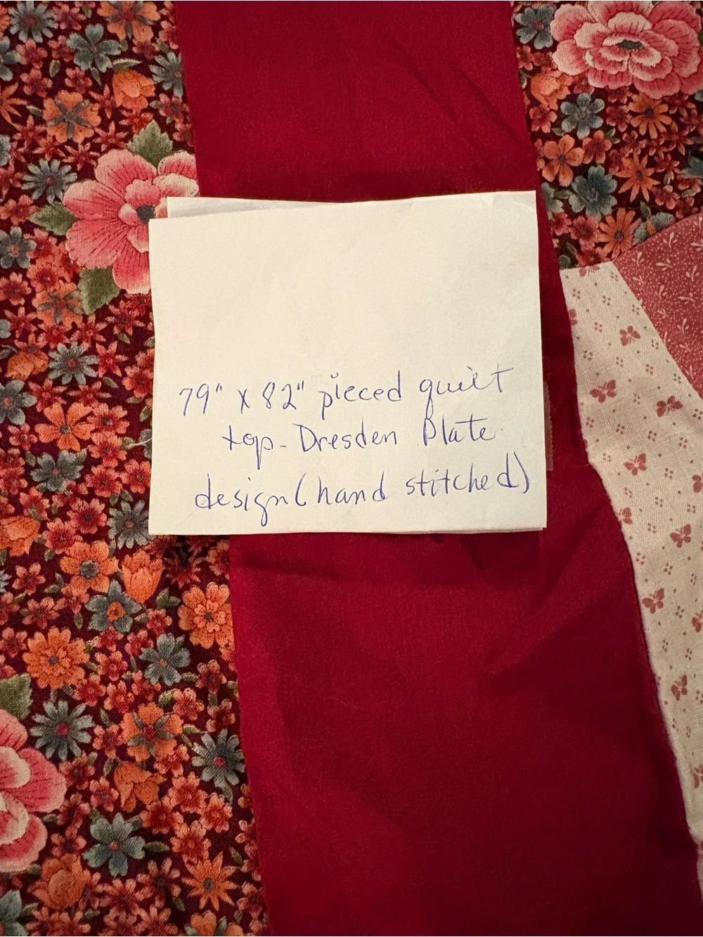 Handmade patchwork quilt